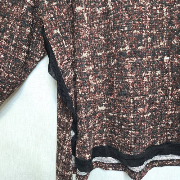 JONES NEW YORK Woman’s Multicolor Top Blouse Shirt. Tex Tweed Sandstone Size 3X - Picture 3 of 4